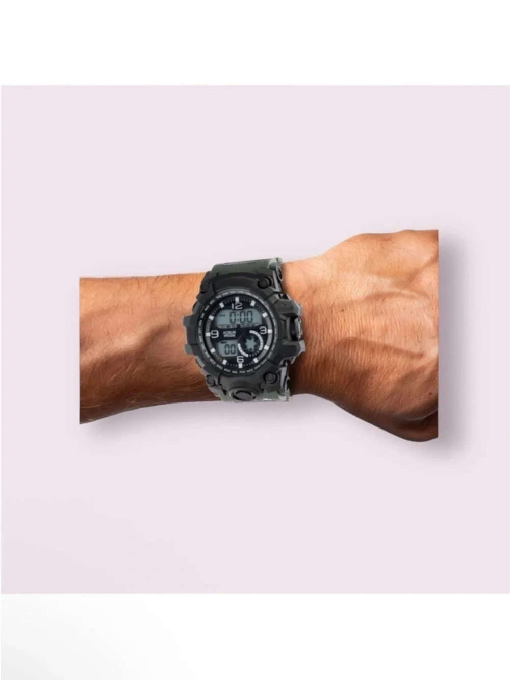Activa X Invicta Men's Digital Watch - 54.5mm, Green Camo New Working
